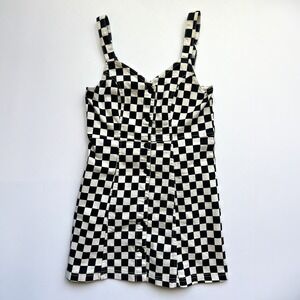 BDG Checkered Skater Mini Dress